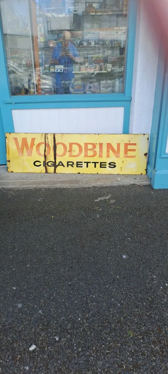 Vintage Woodbine Cigarette Sign - Image 1