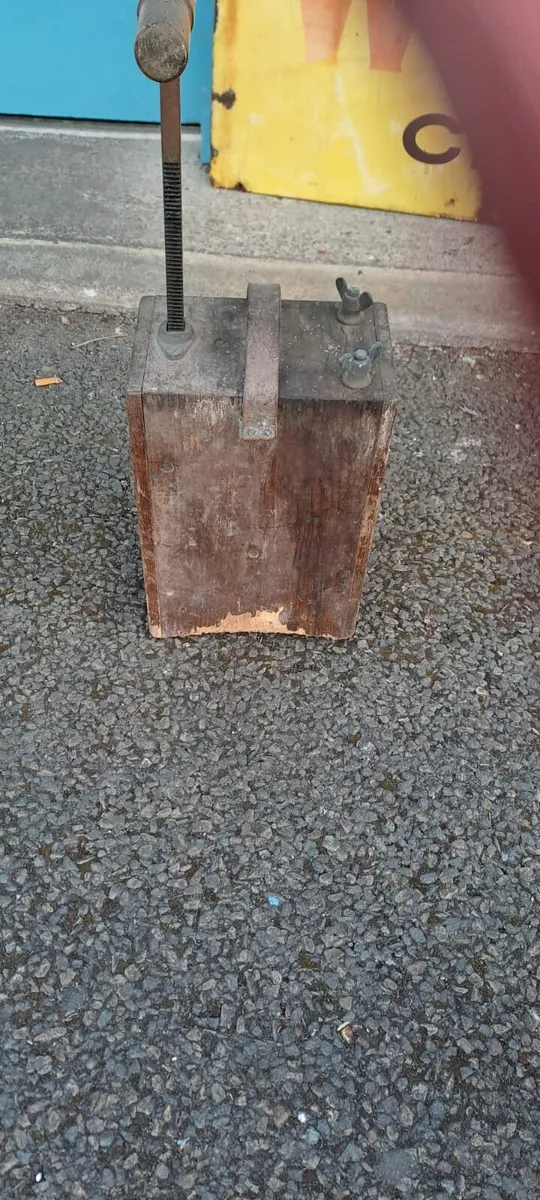 Vintage Antique Dynamite Blasting Machine Plunger - Image 3