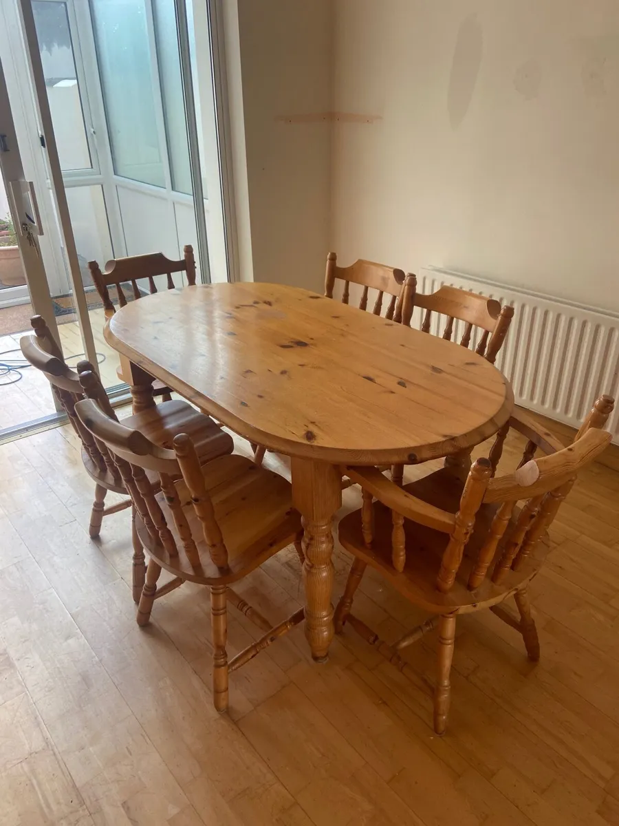 Traditional Pine Kitchen Table - Image 1