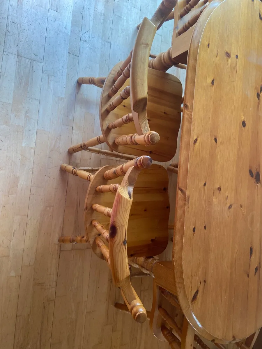 Traditional Pine Kitchen Table - Image 2