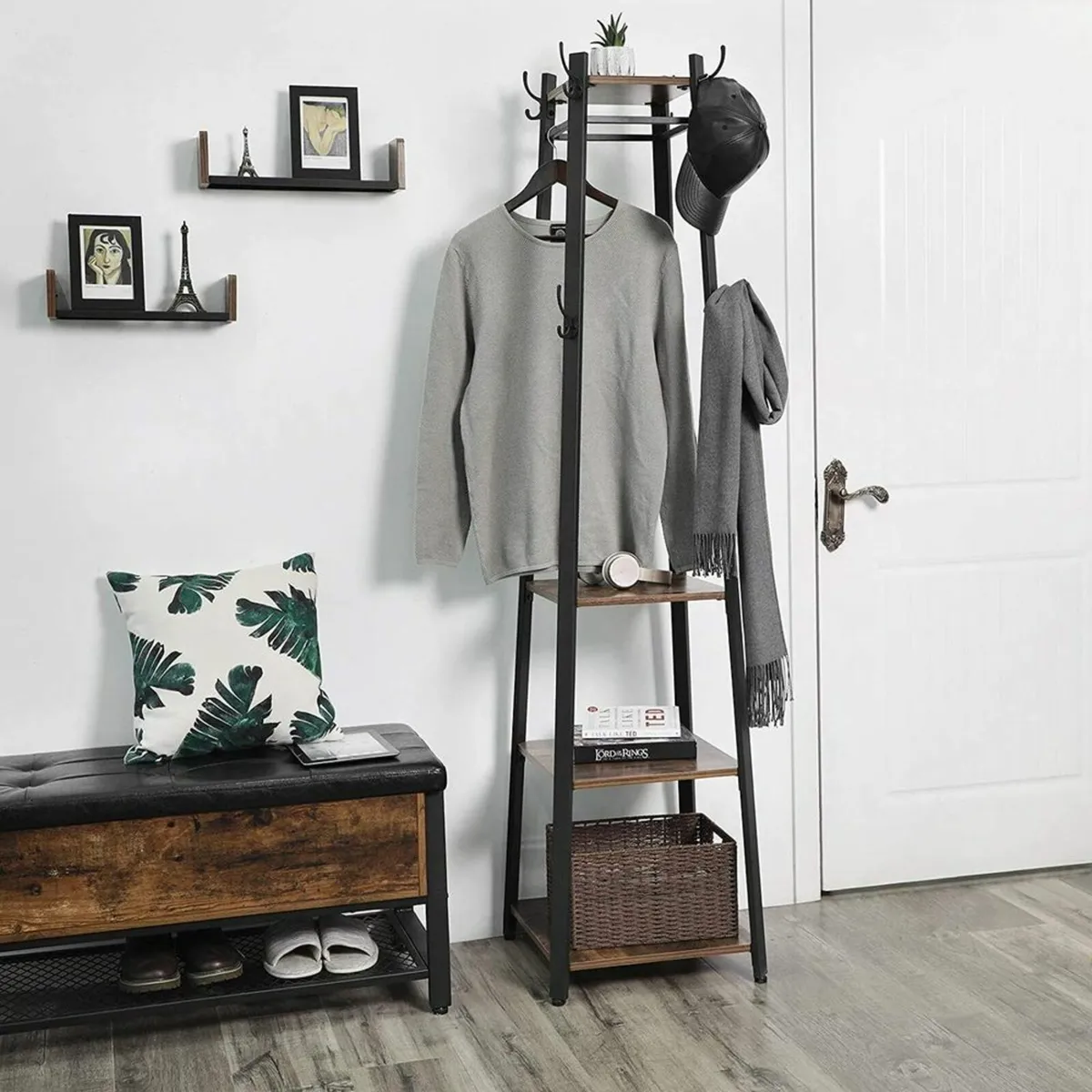 Industrial Style Coat Rack 3 tier - Image 2