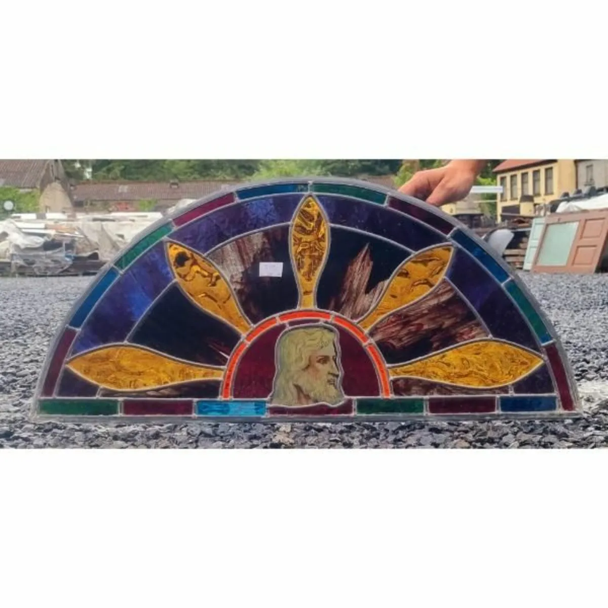 Arched Stained Glass Panel KAS804 - Image 2