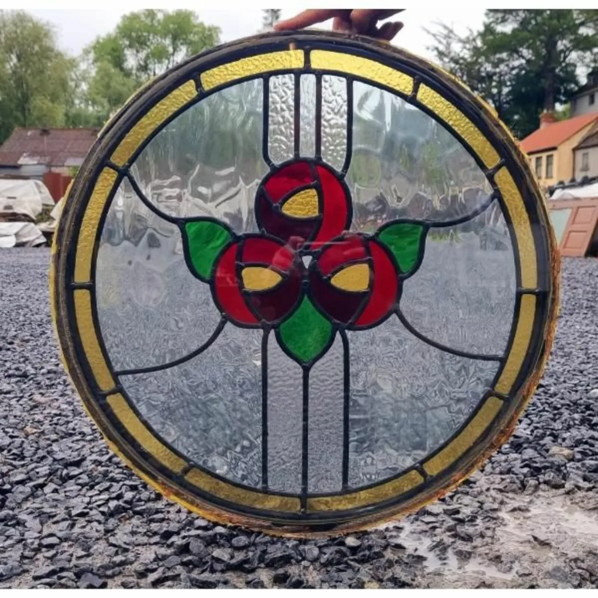 Circular Stained Glass Panel KAS803 - Image 1