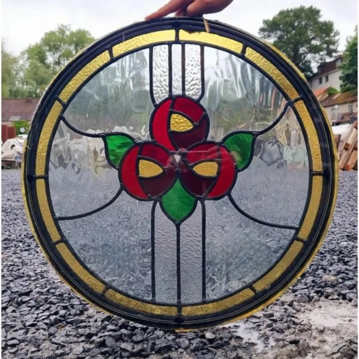 Circular Stained Glass Panel KAS803 - Image 2