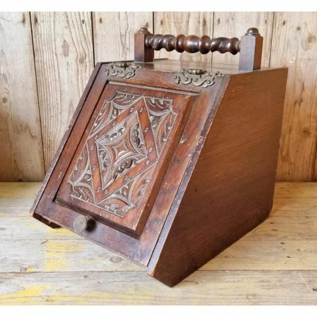 Wooden Coal Scuttle KAS806 - Image 1