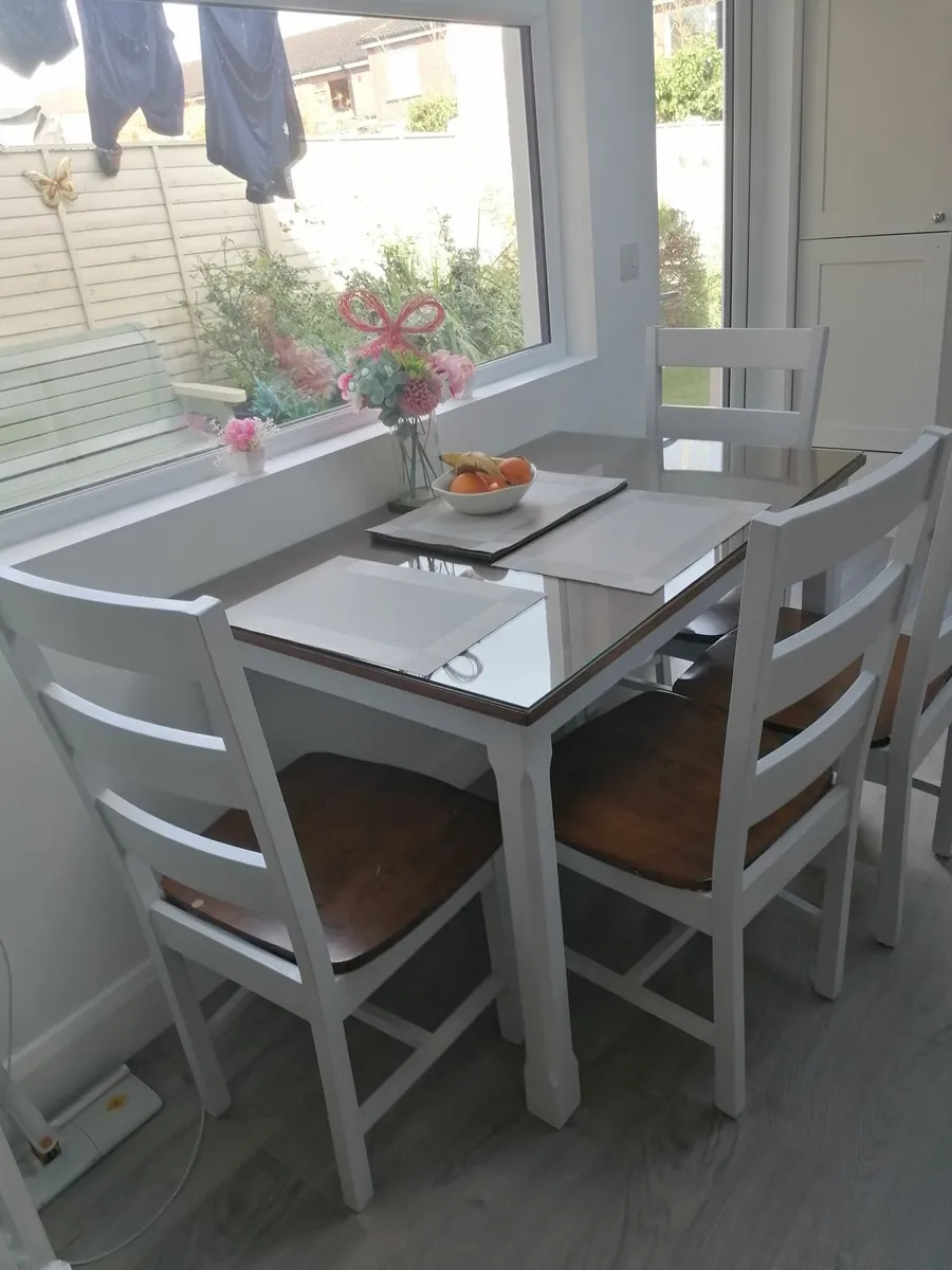 Dining table and 4  chairs - Image 1