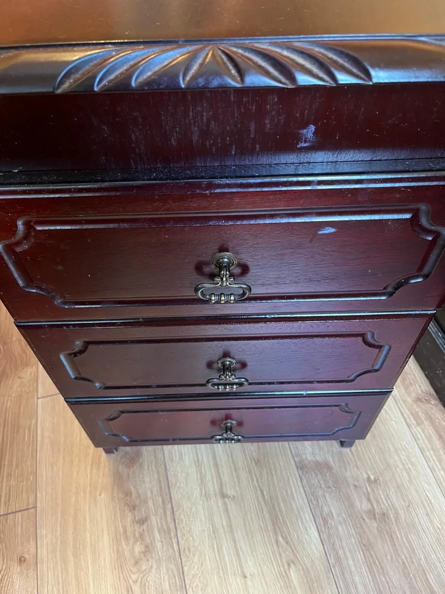 Bedside Locker Mahogany Colour - Image 1