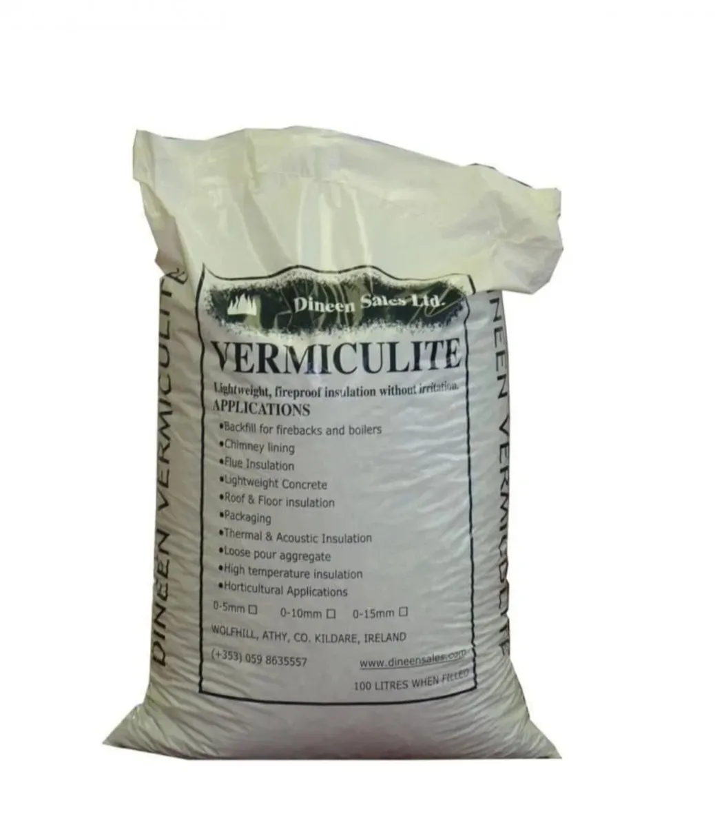 VERMICULITE 100 Litres Per Bag/ 20eu Per Bag