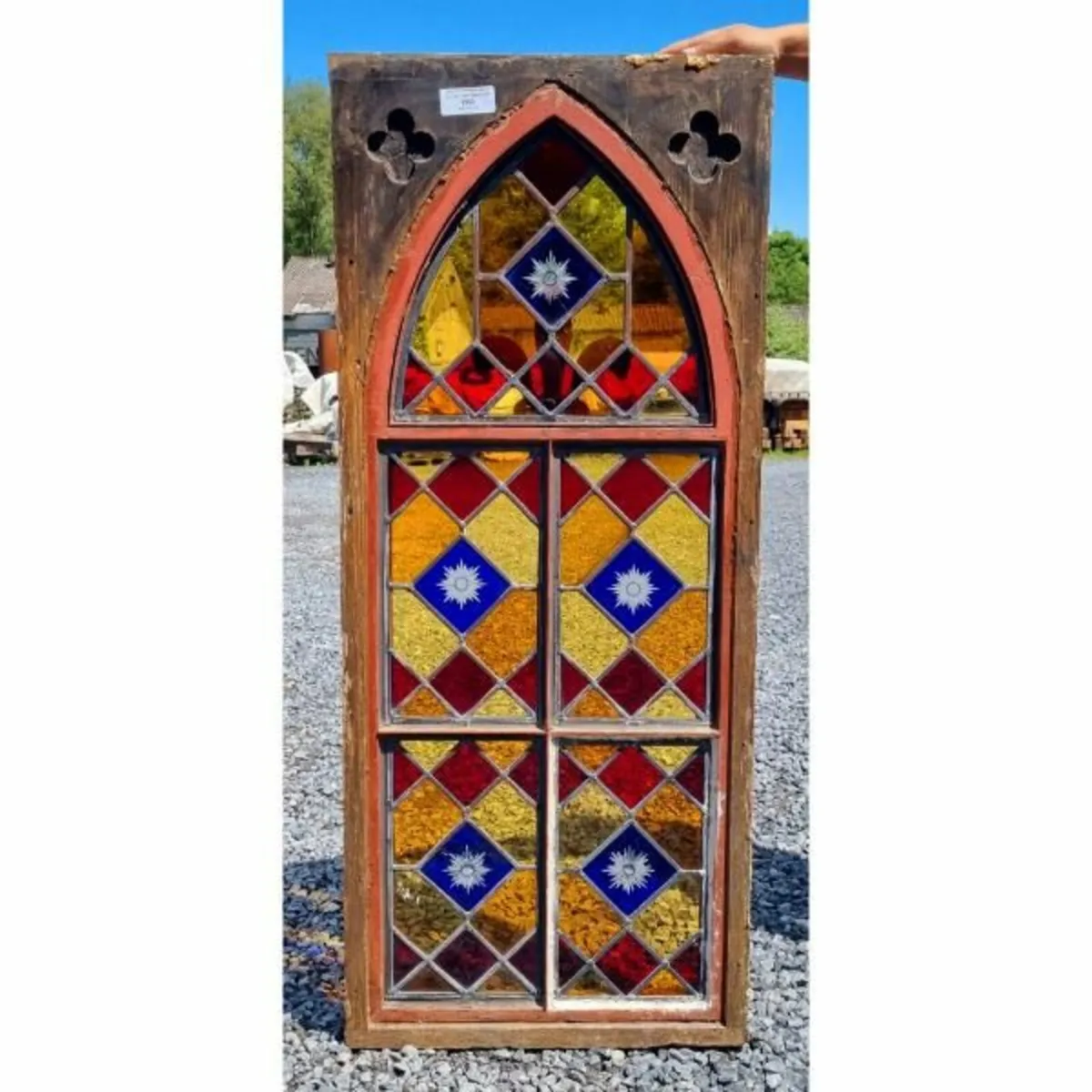 Gothic Style Arch Stained Glass Panel KAS797 - Image 1