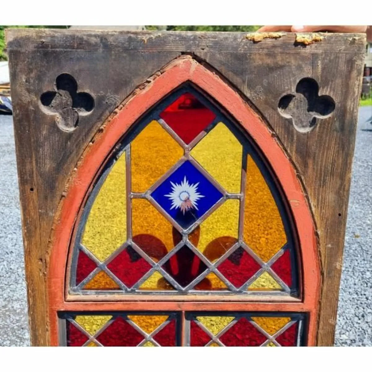 Gothic Style Arch Stained Glass Panel KAS797 - Image 4