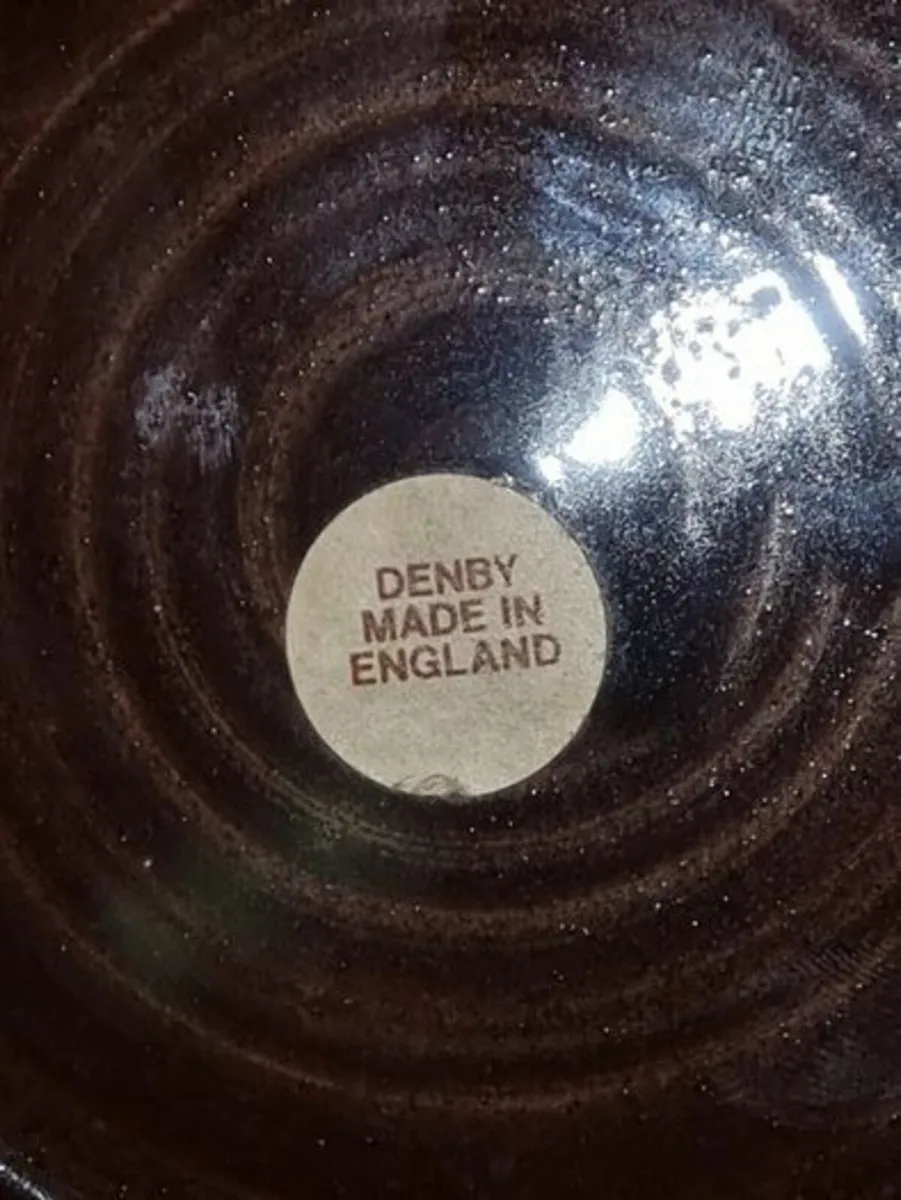 Vintage Denby Large Brown Bracken Vase - Image 3