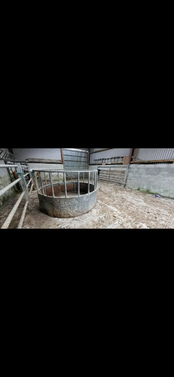 Round Cattle Ring Feeder – Galvanised Steel