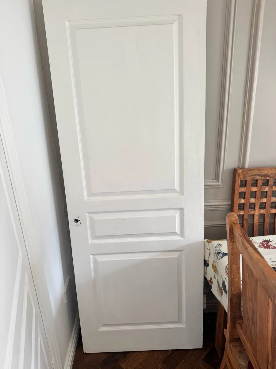 White internal door
