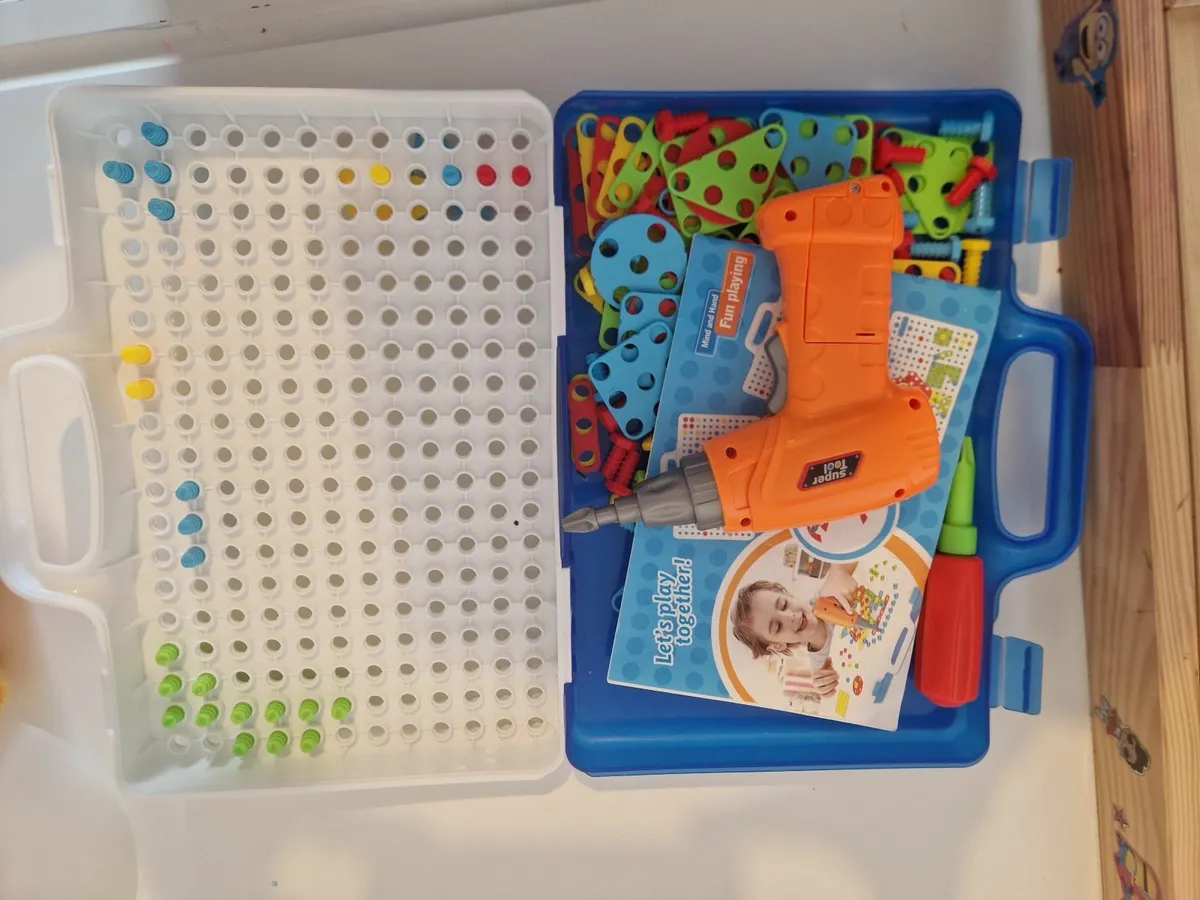 Puzzles, Lego and kids drill set - free - Image 2