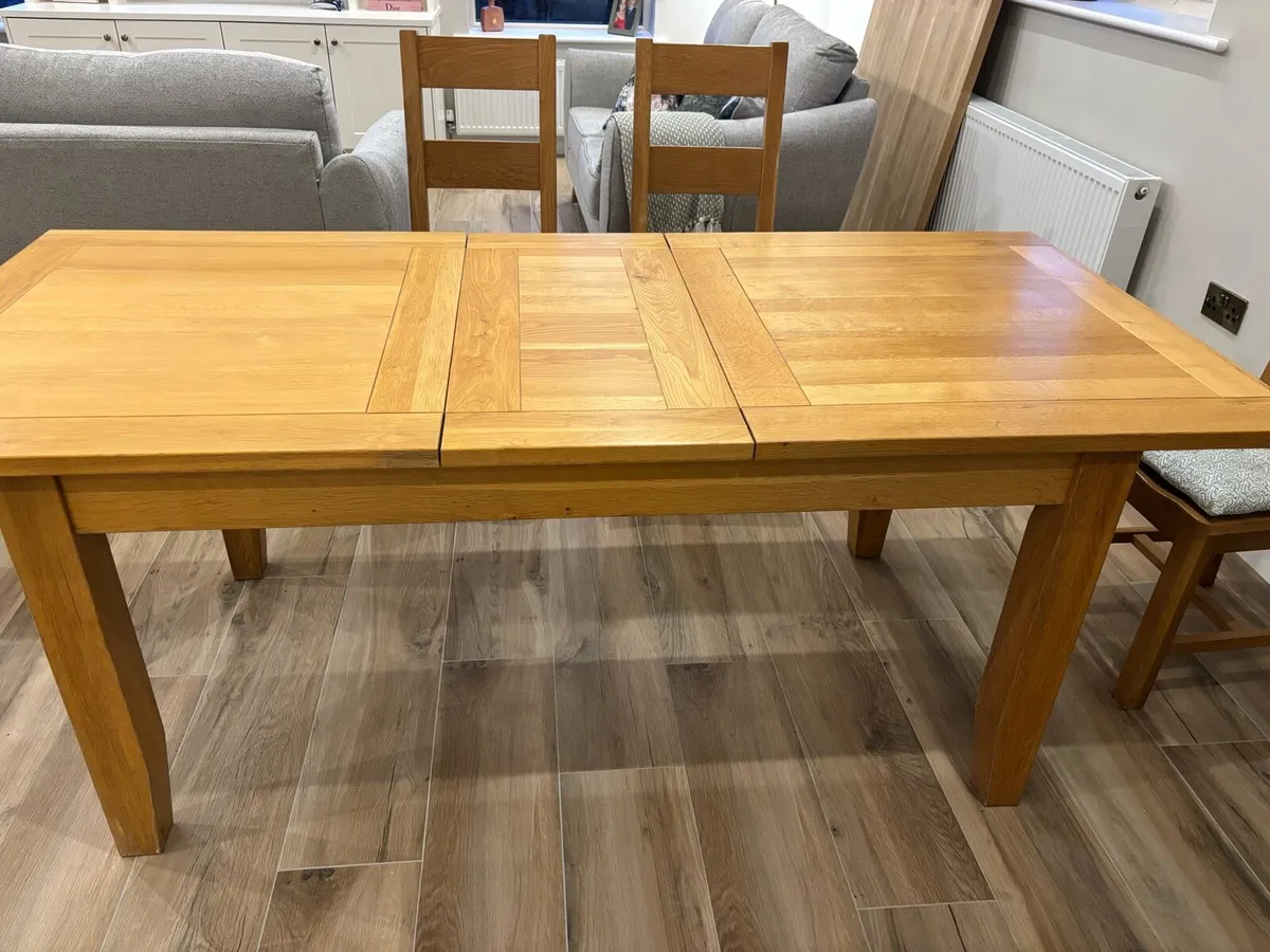 Oak kitchen table - Image 2