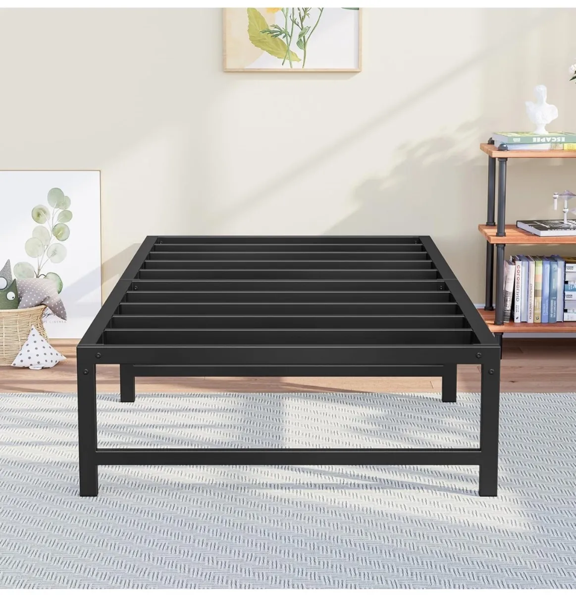 3ft Single Bed Heavy Duty Steel Slats Single Metal - Image 1