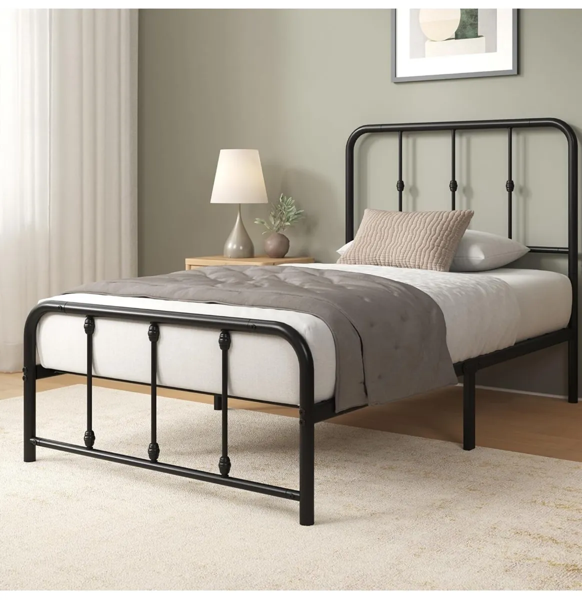Single Bed Frame Bed 90x190 cm  35 cm Height - Image 2