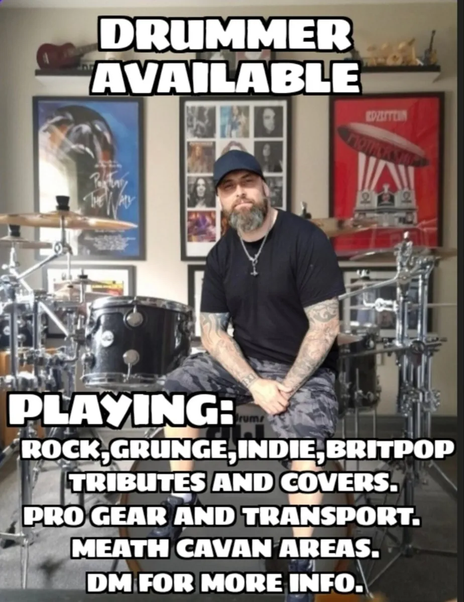 Drummer Available Meath/Cavan