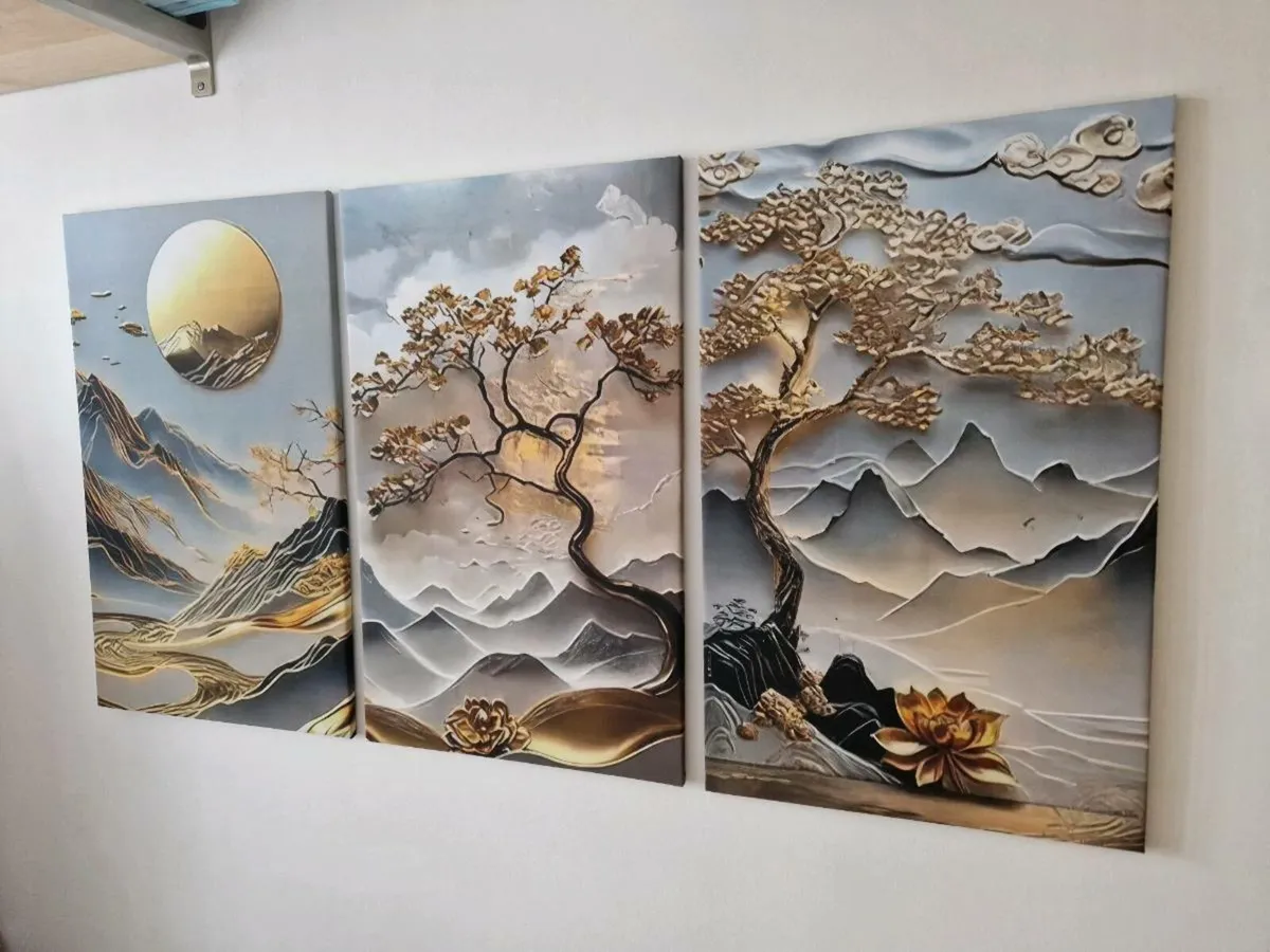 3 canvas 43cm x 70 cm - Image 4