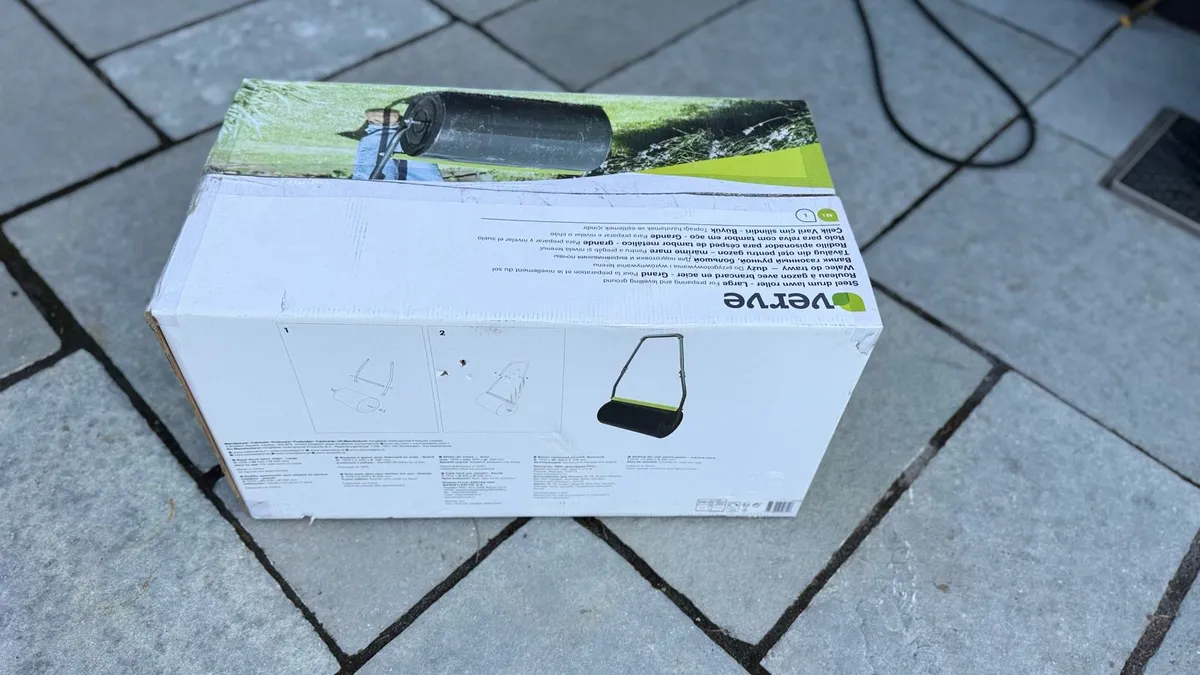 Steel drum lawn roller - brand new in box - Image 2