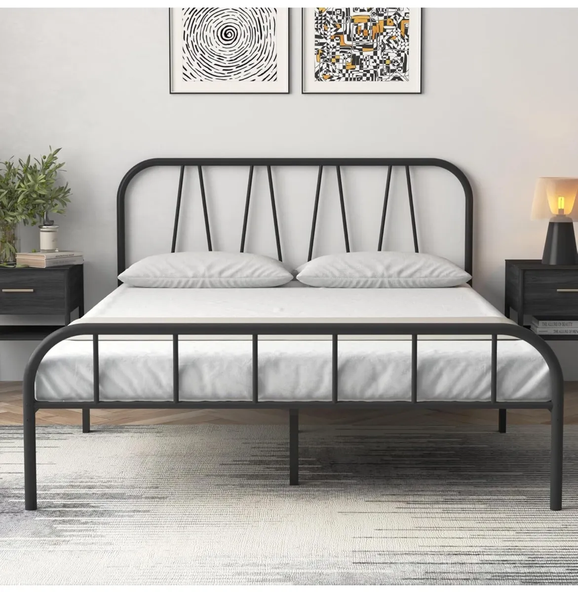 Single Bed Frame, Solid Metal Bed Frame - Image 1