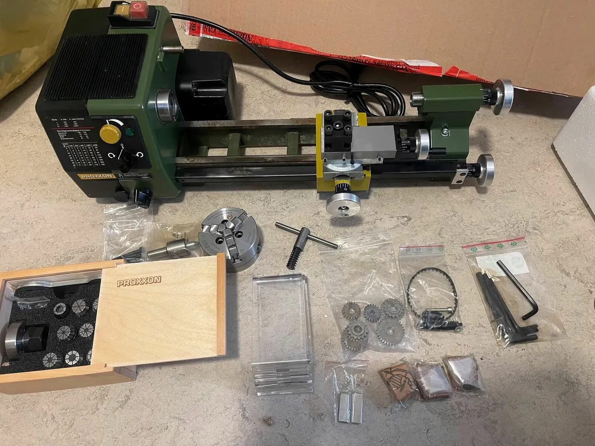 Proxxon PD250 Lathe Like New Barely Used Precision - Image 1
