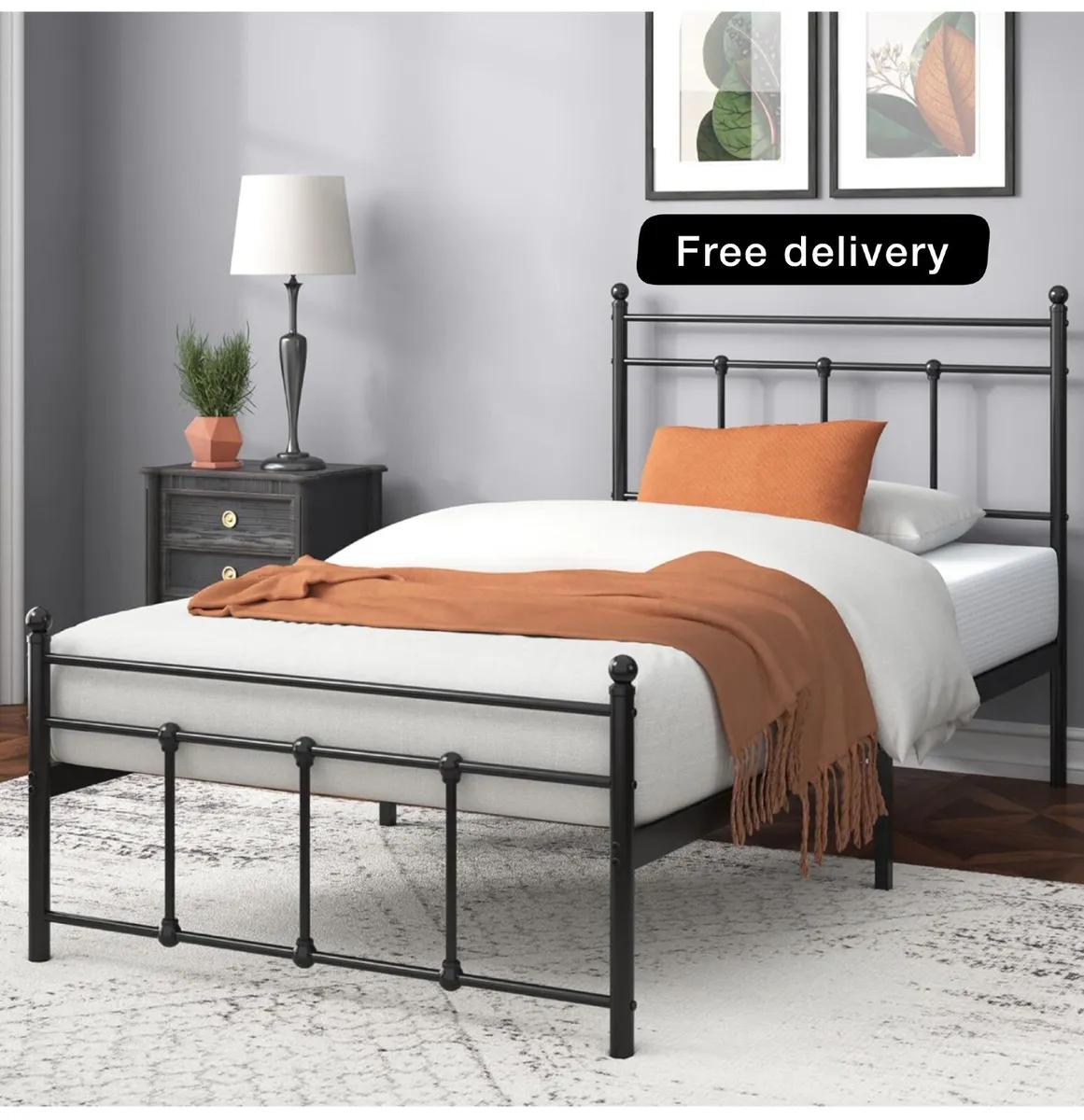 Single Bed Frame Bed 90x190 cm - Image 1
