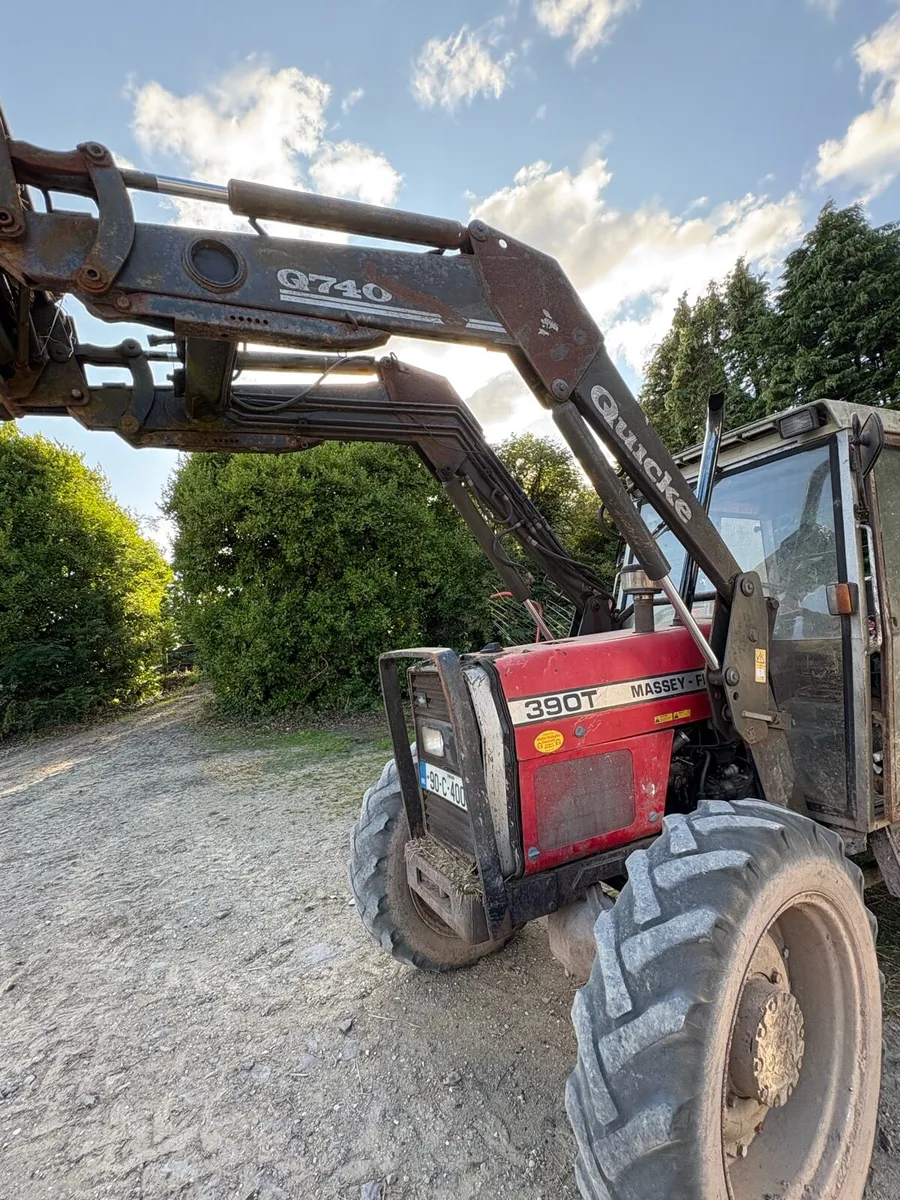 Massey 390t with quicke loader - Image 1