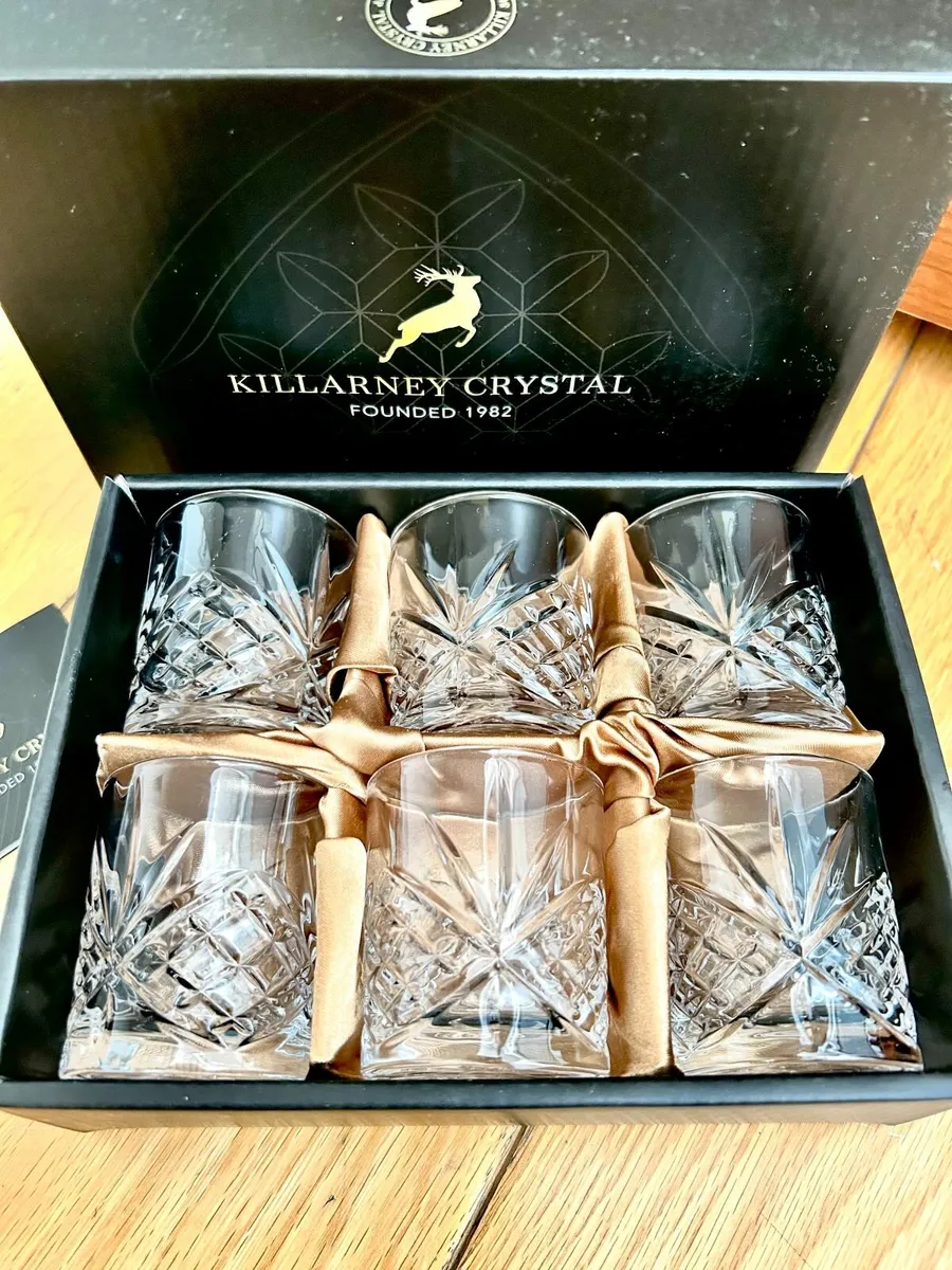 Killarney Crystal Trinity Shot Glasses Set of 6 - Image 1
