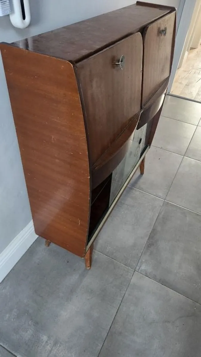 Vintage Drinks cabinet bar cocktail  furniture - Image 2