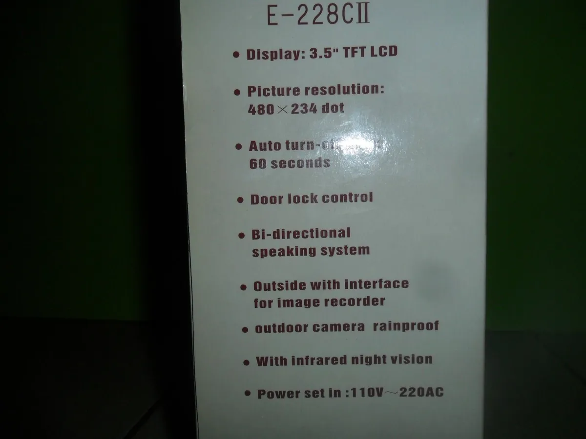 Ashford Color Video Door phone system - Image 2