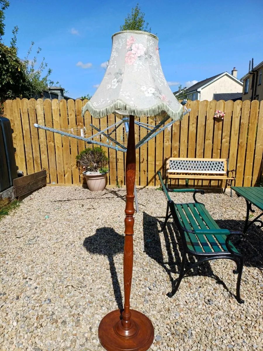 1950/60s Mahogany Floor Lamp - Image 3