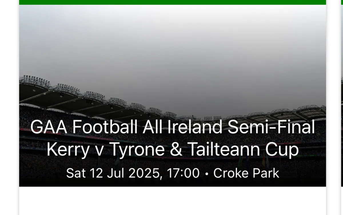 Kerry V Tyrone tickets - Image 2