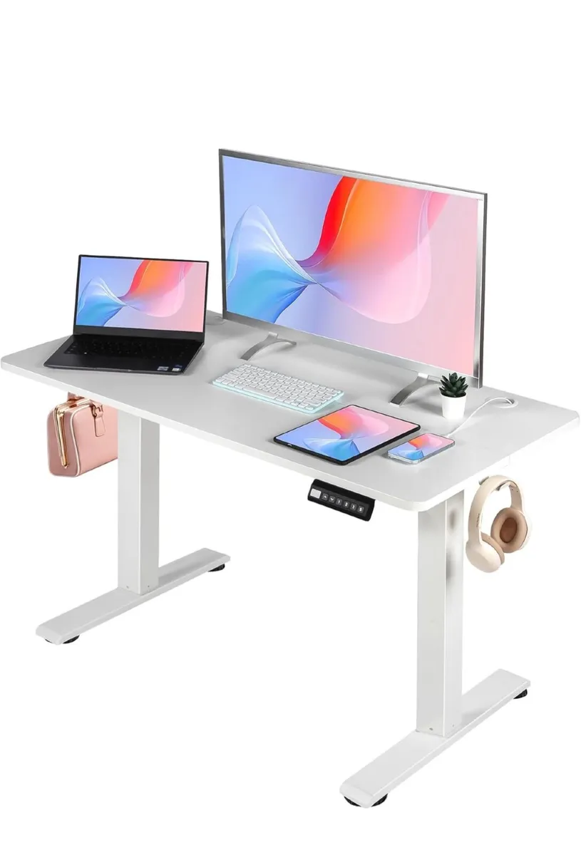 Electric Height Adjustable Standing Desk, 120 x 60 - Image 1