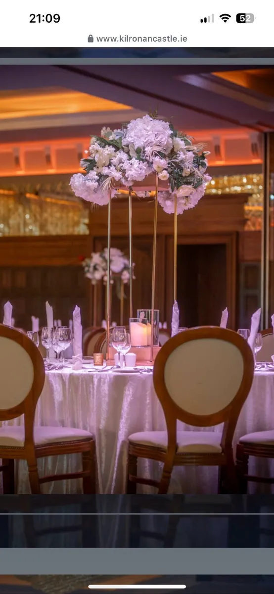 Geometric wedding flower stands - Image 1