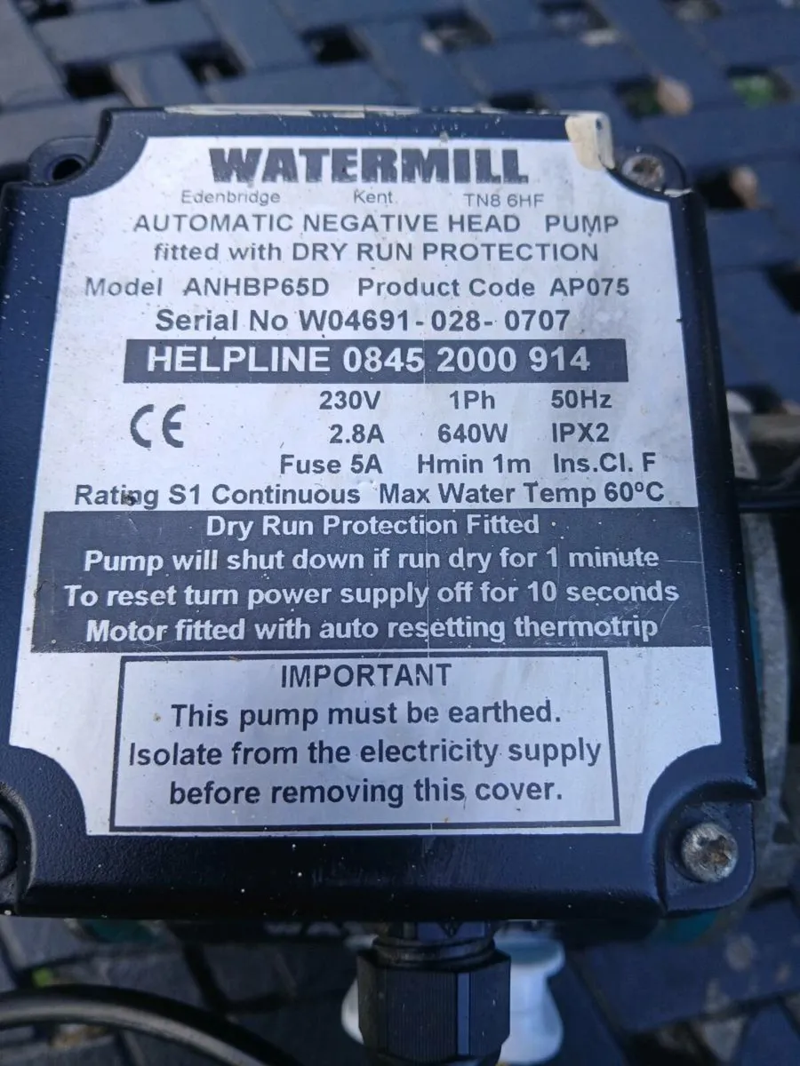 Watermill shower pumps working perfect pm - Image 4