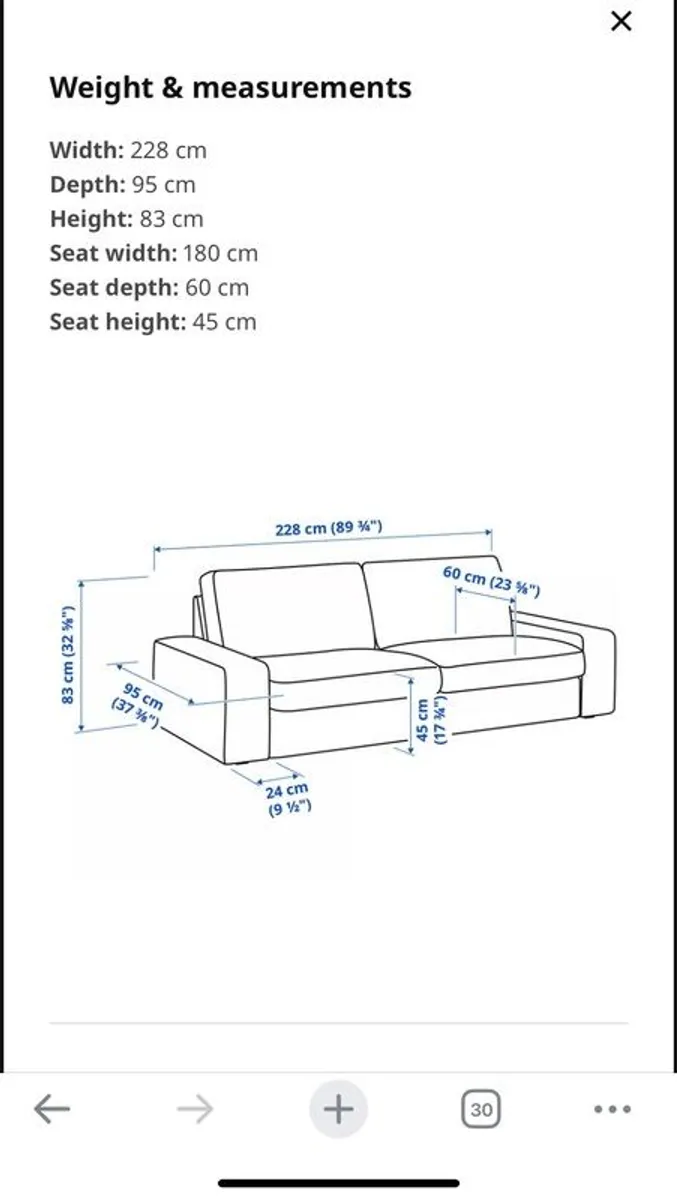 3 seater Sofa for sale - Image 1