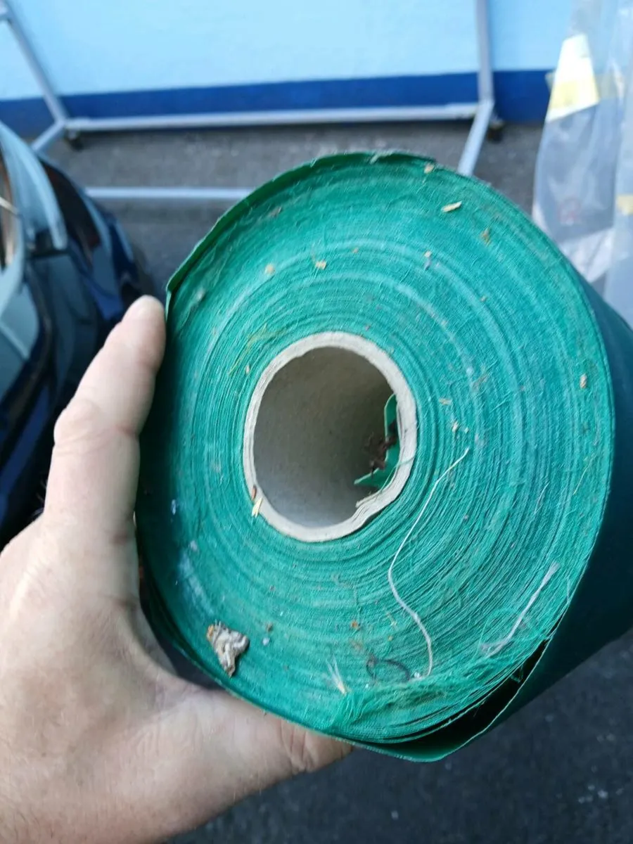 Roll of dark green Sail Cloth, must sell - Image 2