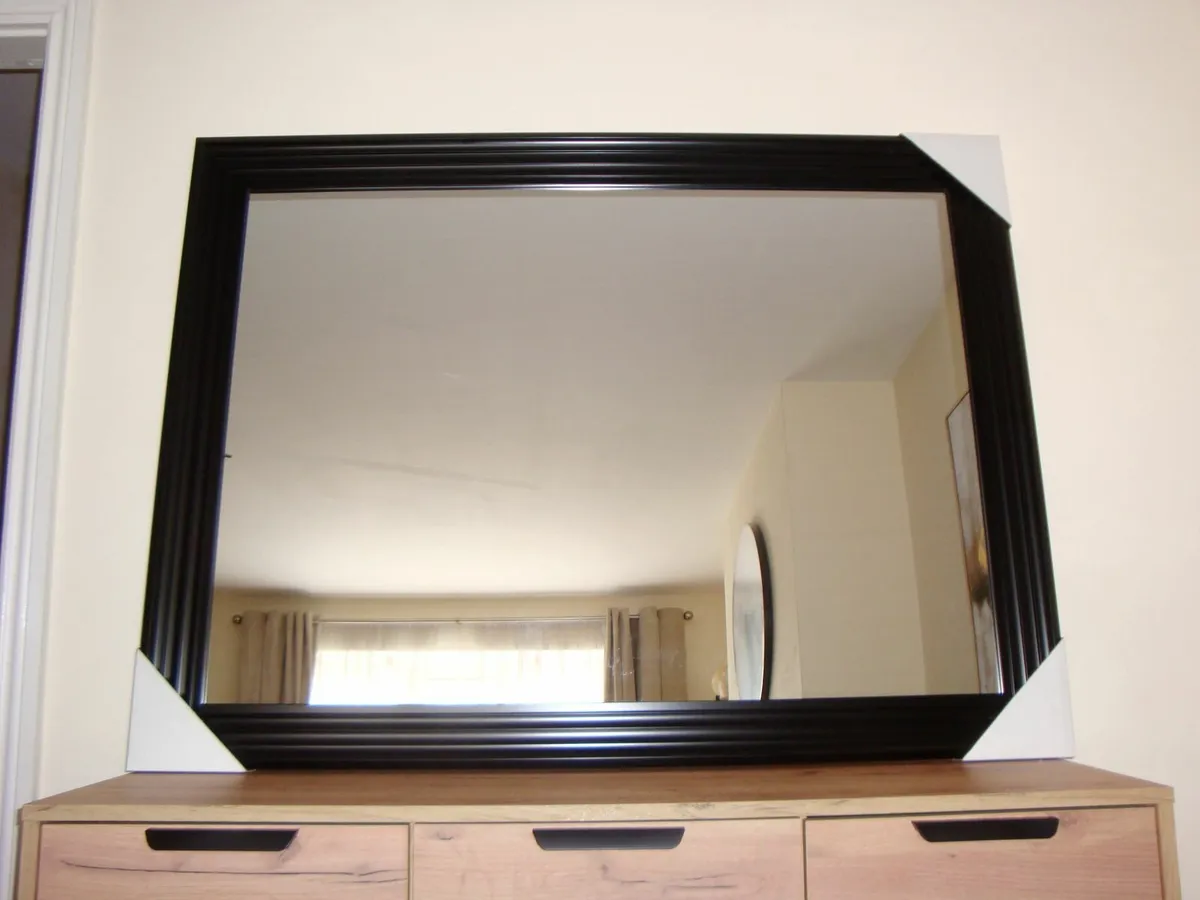 Mirror large border frame mirror 90 x 120 cm - NEW - Image 2