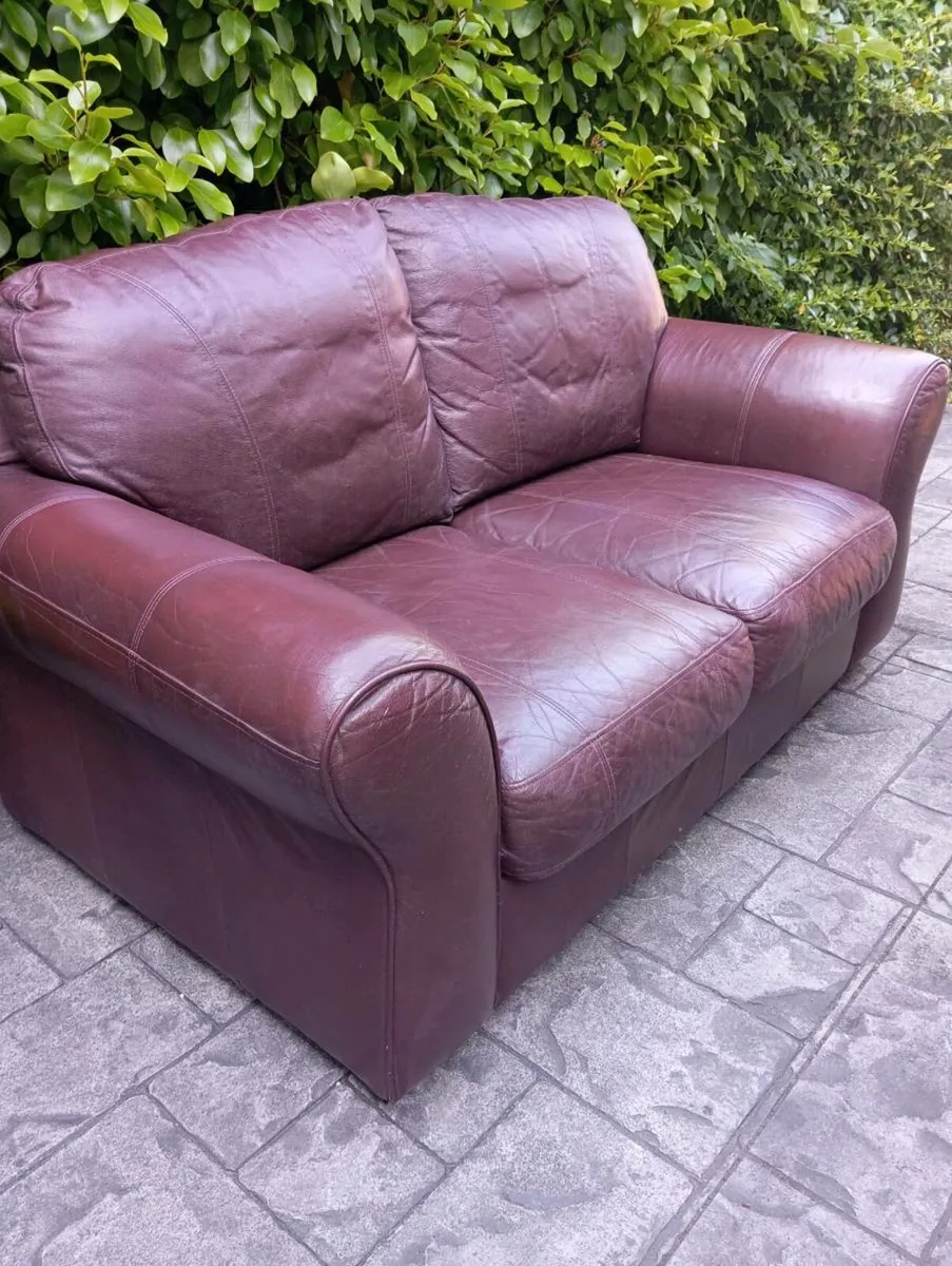 2 seater leather sofa