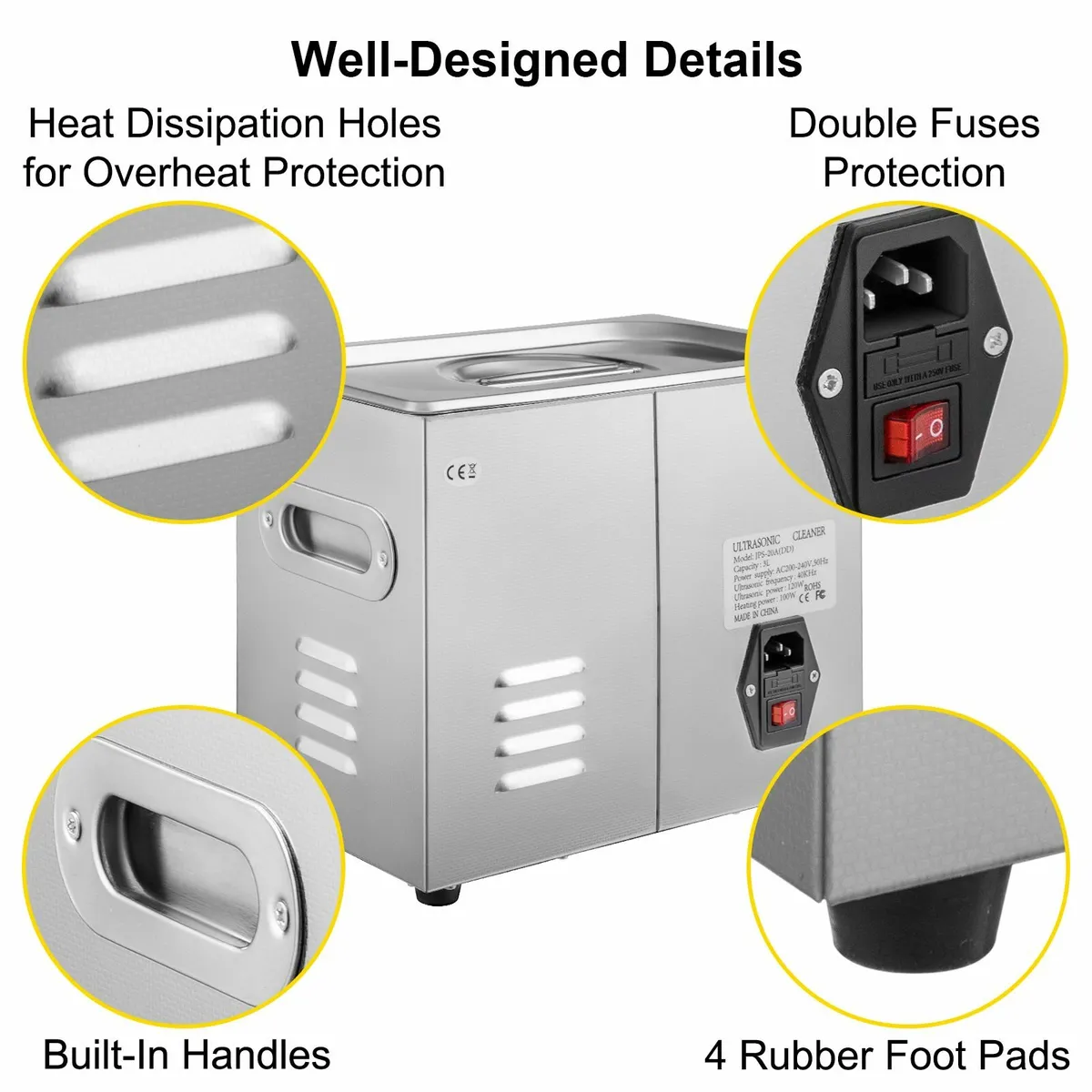 3L Ultrasonic Cleaner Digital Heated Washer Machin - Image 2