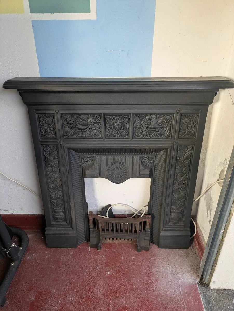 Cast iron fireplace