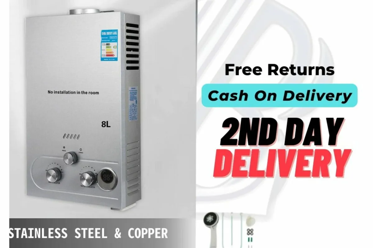 8L LPG Propane Gas Tankless Instant Water Heater - Image 1