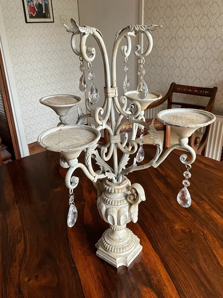 Shabby Chic Centrepiece Candelabra - Image 3