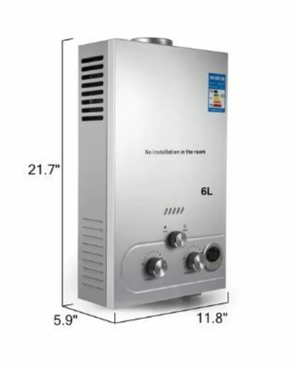 6L Propane Gas Hot Water Heater Instant Boiler - Image 3