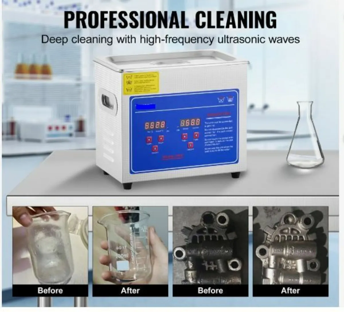 3L Ultrasonic Cleaner Machine Stainless Steel - Image 2