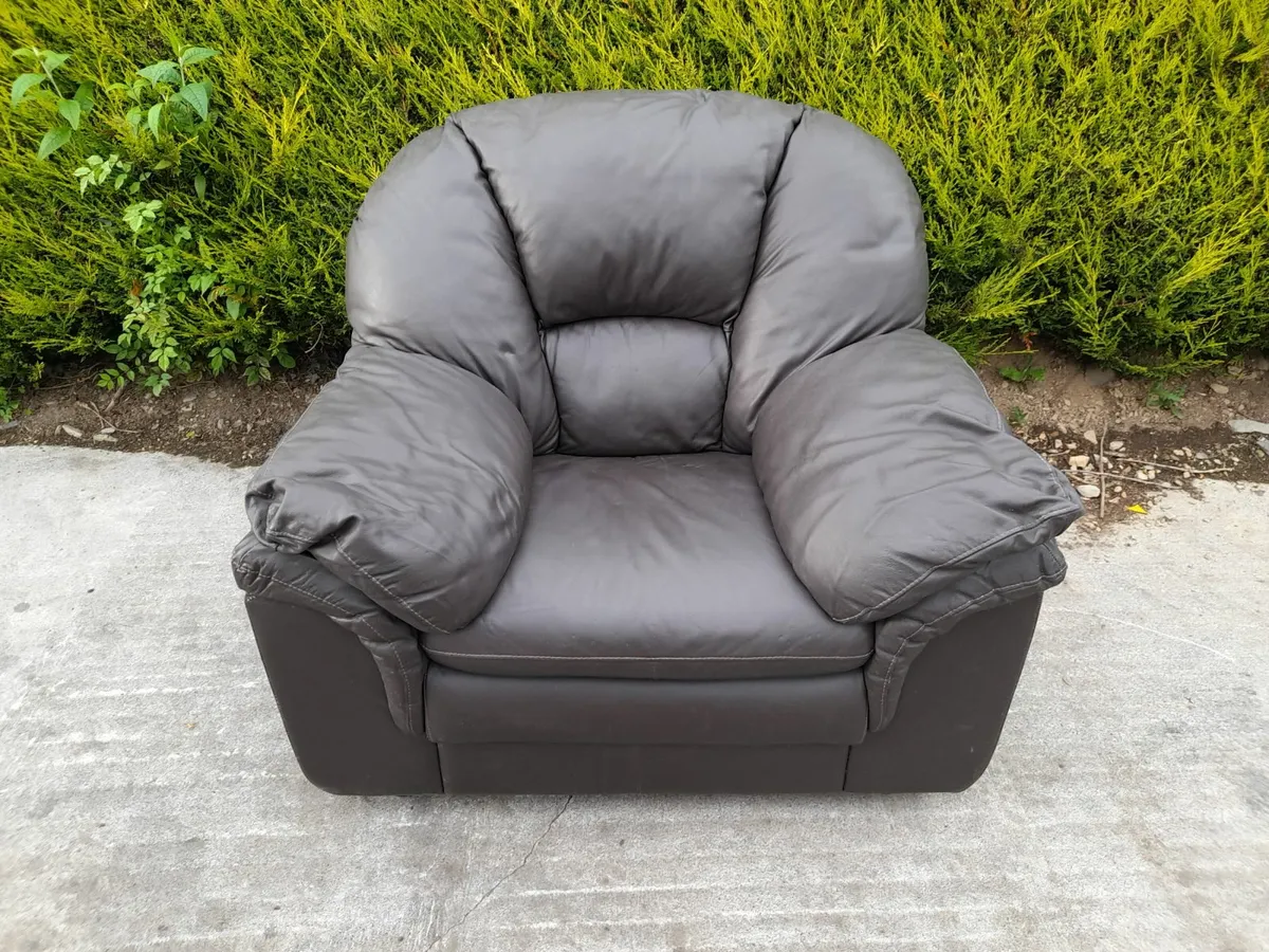 leather sofa chair - Image 1