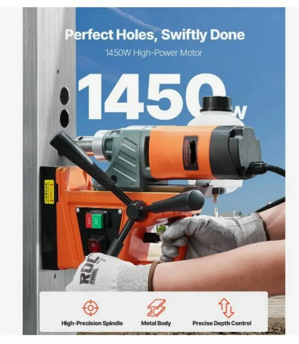 Magnetic Drill 1450W 12500N Portable - Image 3