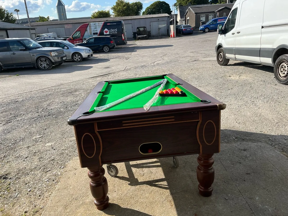 A Beautiful 6ft x 3ft slate Pooltable - Image 1