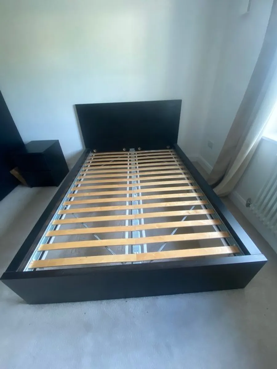 Black King Size Bed/Emma Mattress - Image 1
